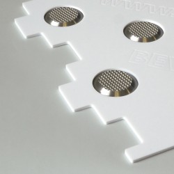 gabarit d’installation BEV plots podotactiles 35mm inox 316 L | podoinox © marcal
